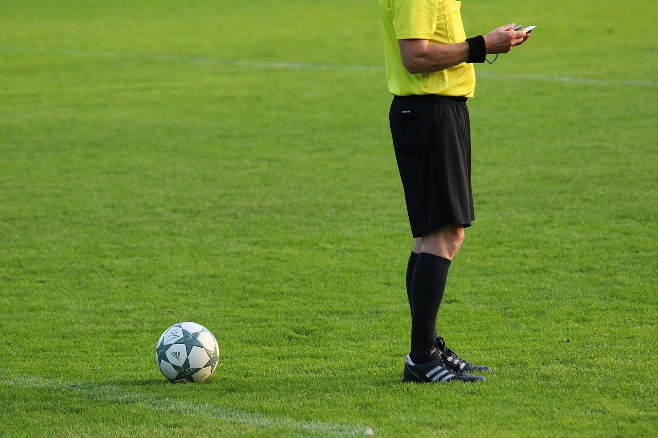 soccer, ball, referee, sports, football, soccer ball, field, playing field, referee, referee, referee, referee, referee